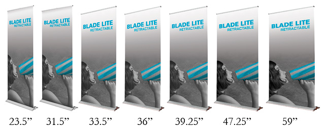 Retractable Banner Stands, The Blade Lineup